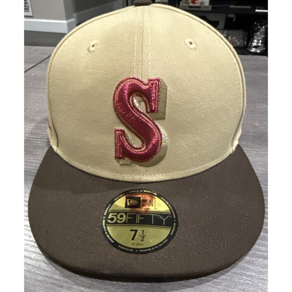 New Era Seattle Mariners "Vegas Gold Collection" 40th Anniversary Hat 7 1/2